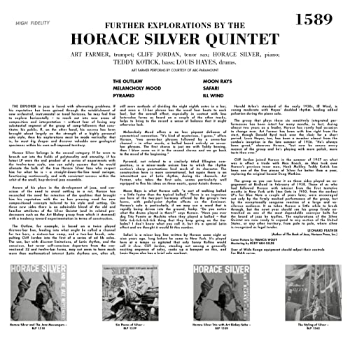 HORACE SILVER - Further Explorations - Vinyl Record image 3