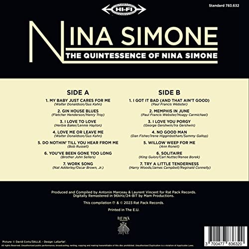 NINA SIMONE - QUINTESSENCE OF - Vinyl Record image 3