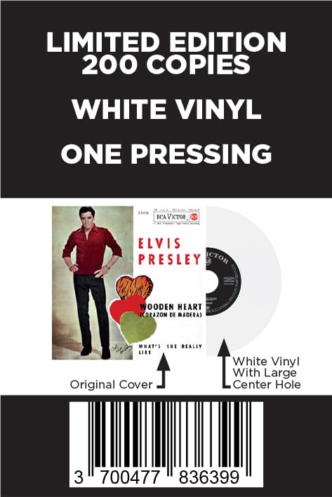 ELVIS PRESLEY - EP ÉTRANGER N°10 - WOODEN HEART (SPAIN) WHITE VINYL - image 6