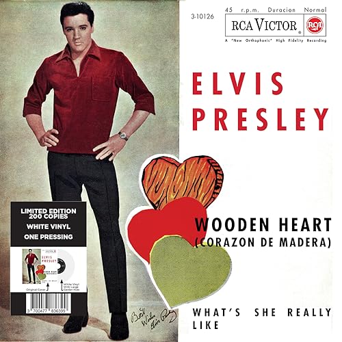 ELVIS PRESLEY - EP ÉTRANGER N°10 - WOODEN HEART (SPAIN) WHITE VINYL - image 8