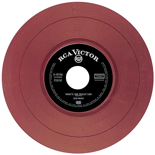 ELVIS PRESLEY - EP ÉTRANGER N°10 - WOODEN HEART (SPAIN) BURGUNDY VIN image 5