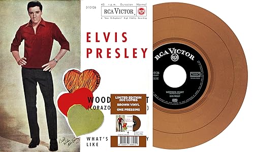 ELVIS PRESLEY - EP ÉTRANGER N°10 - WOODEN HEART (SPAIN) BROWN VINYL - image 1