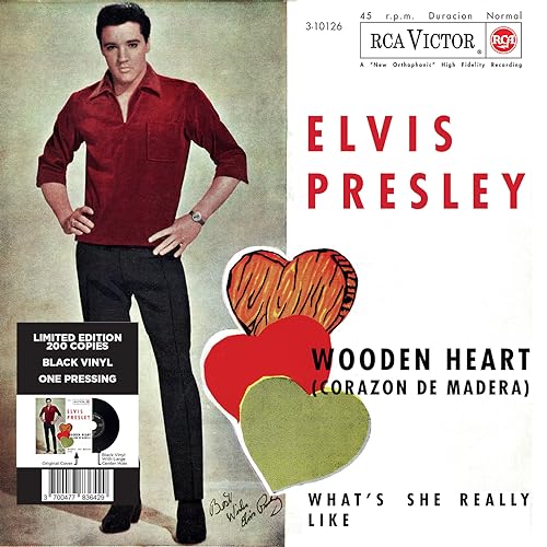 ELVIS PRESLEY - Wooden Heart (Corazon De Madera)/What's She Really - Vi image 8