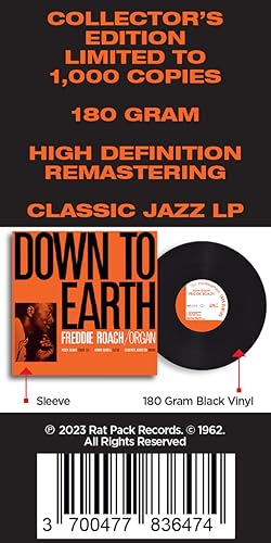 FREDDIE ROACH - DOWN TO EARTH - Vinyl Record image 6