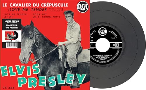 ELVIS PRESLEY - EP ÉTRANGER N°11 - LE CAVALIER DU CRÉPUSCULE  BLACK image 1