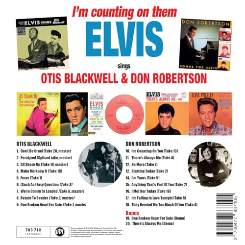 ELVIS PRESLEY - I'M COUNTING ON THEM: OTIS BLACKWELL & DON ROBERTSON image 3