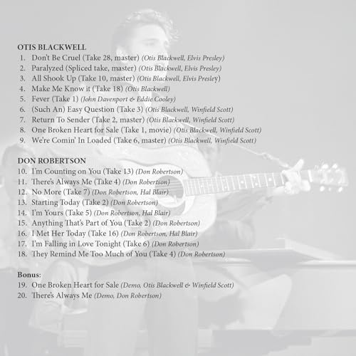 ELVIS PRESLEY - I'M COUNTING ON THEM: OTIS BLACKWELL & DON ROBERTSON image 7