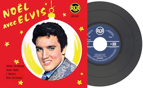 ELVIS PRESLEY - EP ÉTRANGER N°12 - NOËL AVEC ELVIS  BLACK VINYL - Vi image 7