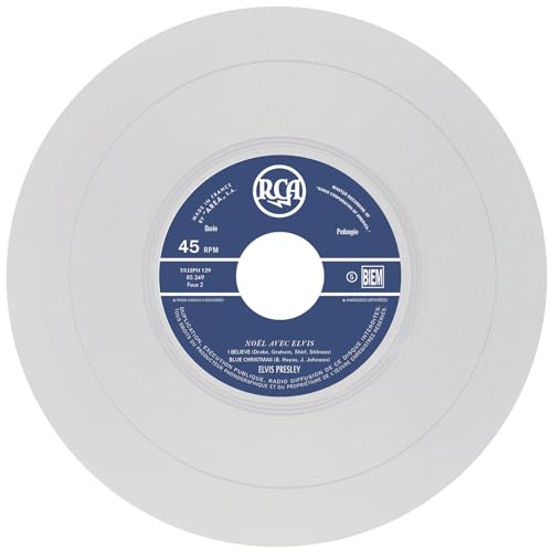 ELVIS PRESLEY - EP ÉTRANGER N°12 - NOËL AVEC ELVIS  TRANSLUCENT VIN image 5