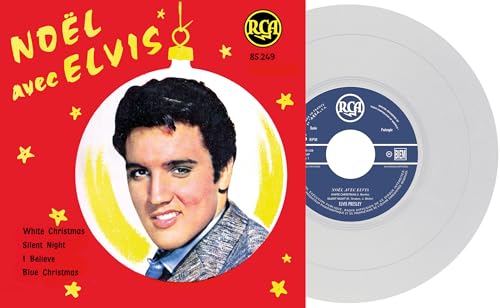ELVIS PRESLEY - EP ÉTRANGER N°12 - NOËL AVEC ELVIS  TRANSLUCENT VIN image 7