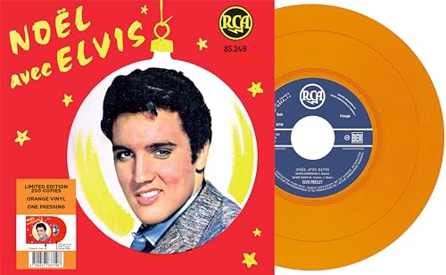 ELVIS PRESLEY - EP ÉTRANGER N°12 - NOËL AVEC ELVIS  ORANGE VINYL - V image 1