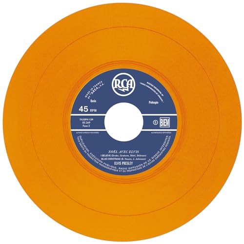 ELVIS PRESLEY - EP ÉTRANGER N°12 - NOËL AVEC ELVIS  ORANGE VINYL - V image 5