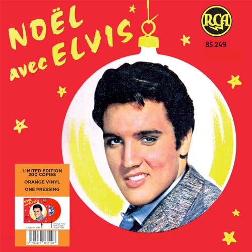 ELVIS PRESLEY - EP ÉTRANGER N°12 - NOËL AVEC ELVIS  ORANGE VINYL - V image 8