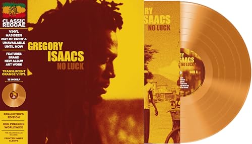 GREGORY ISAACS - NO LUCK ORANGE TRANSLUCENT VINYL - Vinyl Record image 1