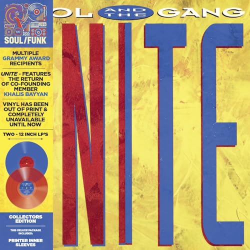 KOOL & THE GANG - UNITE  (RED/BLUE VINYL 2LP) - Vinyl Record DLP image 1