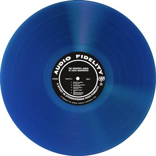 LOUIS ARMSTRONG - DEFINITIVE ALBUM BY  (AUDIO FIDELITY) (BLUE VINYL) - image 5