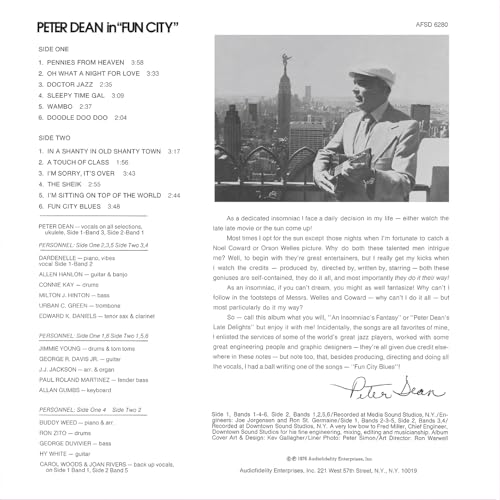 PETER DEAN - IN FUN CITY (AUDIO FIDELITY) - Vinyl Record image 3