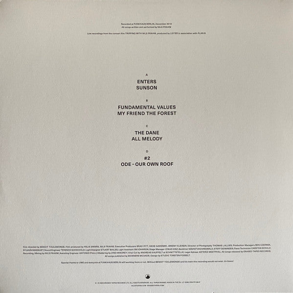 NILS FRAHM - TRIPPING WITH - Vinyl Record 2xLPs image 2
