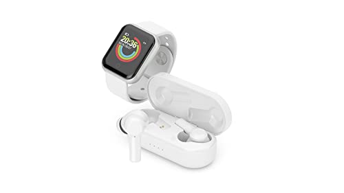 LEDWOOD - -Pack Urban -Tws Earphones & Smartwatch-(White) - Headphones image 1