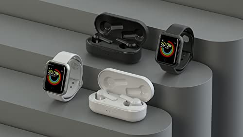 LEDWOOD - -Pack Urban -Tws Earphones & Smartwatch-(White) - Headphones image 6