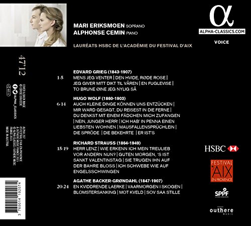 Edvard Grieg - Grieg/Wolf/Strauss/Grøndahl: Lieder & Songs - CD image 2