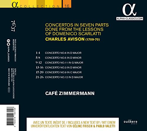 Charles Avison - Concertos In Seven Parts Done From The Lessons Of Domen image 2