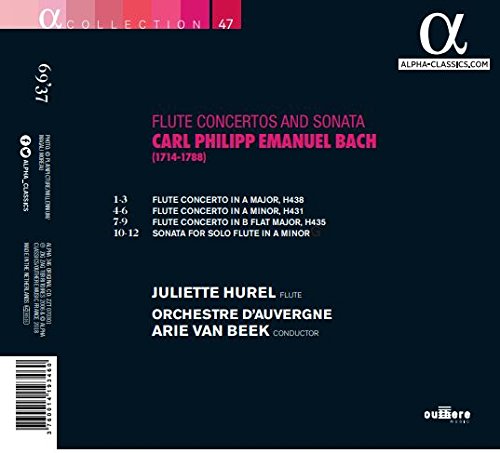 Carl Philipp Emanuel - C.P.E. Bach: Flute Concertos and Sonata - CD image 2