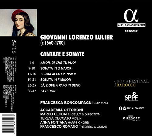 Accademia Ottoboni - Lulier: Cantate E Sonate - CD image 2