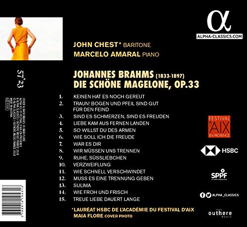 John Chest - Brahms: Die Schöne Magelone - CD image 2