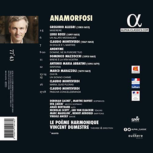 LE POEME HARMONIQUE; - CLAUDIO MONTEVERDI; GREGORIO A - CD image 2