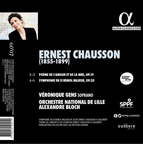 Ernest Chausson - Chausson: Poème De Lamour Et De La Mer/Symphonie Op. image 2