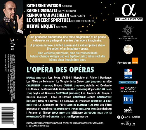 Le Concert Spirituel - Lopéra Des Opéras - CD image 2