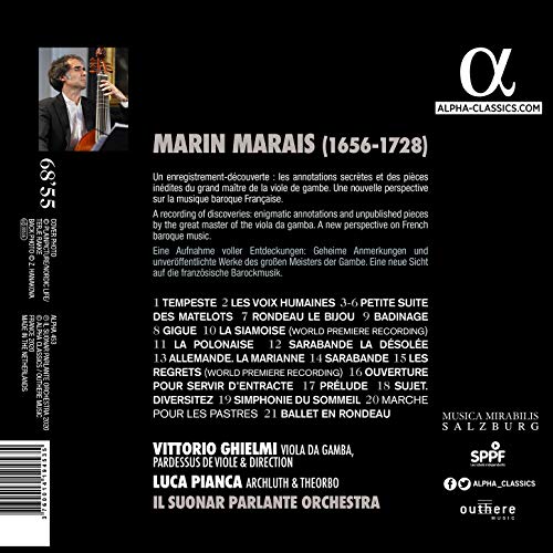 IL SUONAR PARLANTE O - LE SECRET DE MONSIEUR MARAIS - CD image 2