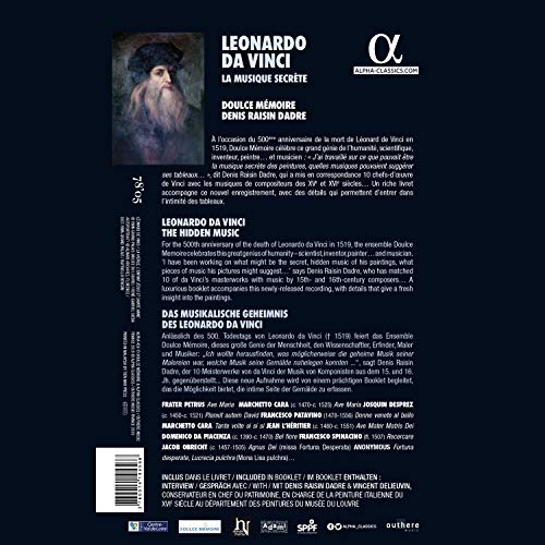 Doulce Memoire - Leonardo Da Vinci: La Musique Secrète - CD image 2