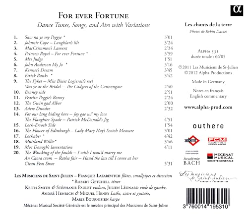 Les Musiciens De Sai - For Ever Fortune - Scottish Music In The 18th Cen image 2