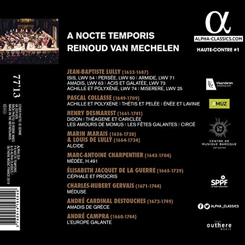 A NOCTE TEMPORIS; RE - DUMESNY  HAUTE-CONTRE DE LULLY - CD image 2