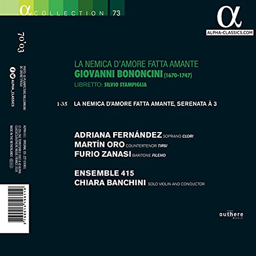 ADRIANA FERNANDEZ; M - BONONCINI LA NEMICA DAMORE F - cd image 2