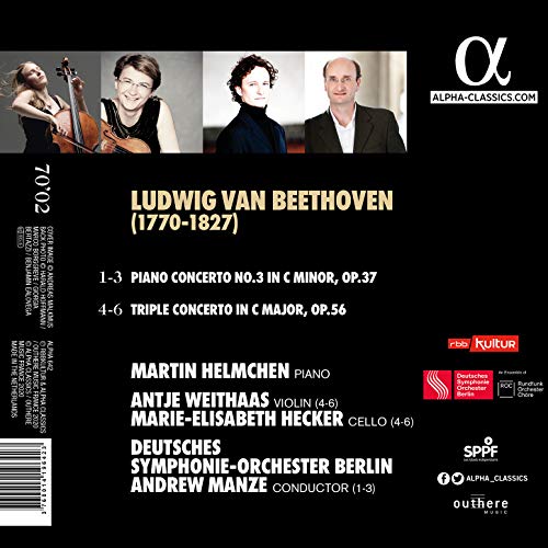 ANDREW MANZE; ANTJE - BEETHOVEN PIANO CONCERTO 3 - - CD image 2