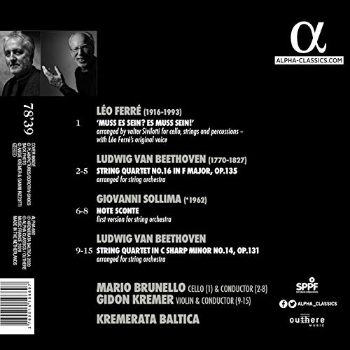 KREMERATA BALTICA; G - SEARCHING FOR LUDWIG BEETHOVE - CD image 2