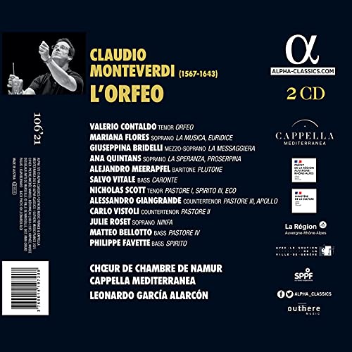 CAPPELLA MEDITERRANE - MONTEVERDI LORFEO - CD image 2