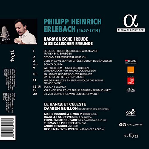 LE BANQUET CELESTE; - P.H. ERLEBACH LIEDER - cd image 2