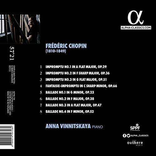 ANNA VINNITSKAYA - CHOPIN 4 BALLADES & 4 IMPROMP - CD image 2
