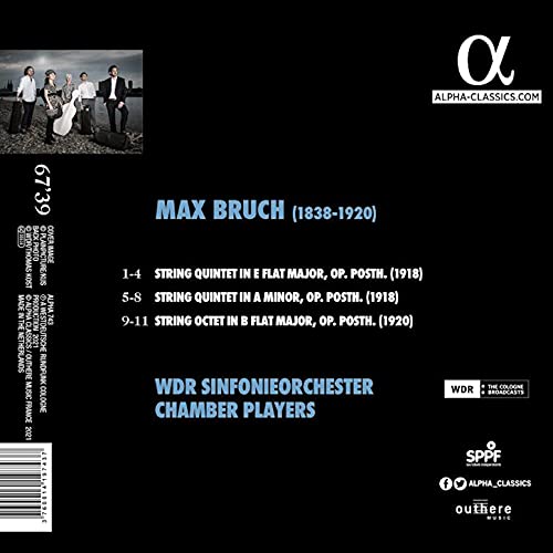 WDR SINFONIEORCHESTE - BRUCH STRING QUINTETS & OCTET - cd image 2