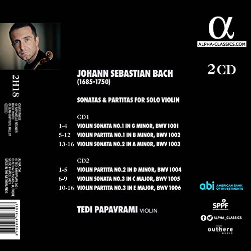 TEDI PAPAVRAMI - BACH SONATAS & PARTITAS - CD image 2