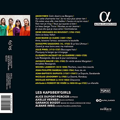 LES KAPSBERGIRLS - VOUS AVEZ DIT BRUNETTES? - CD image 2
