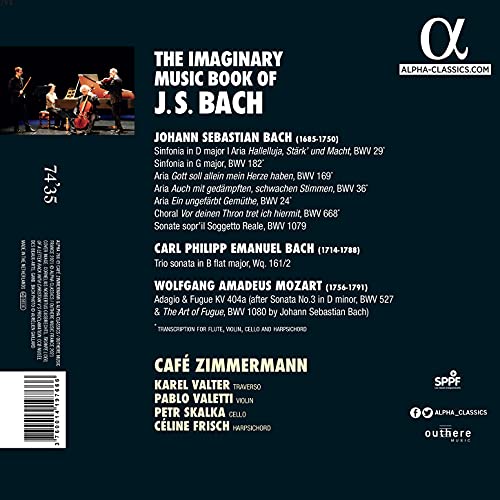 CAFE ZIMMERMANN - IMAGINARY MUSIC BOOK OF J.S BA - CD image 2