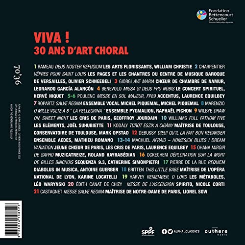 VARIOUS ARTISTS - VIVA ! 30 ANS DART CHORAL - CD image 2