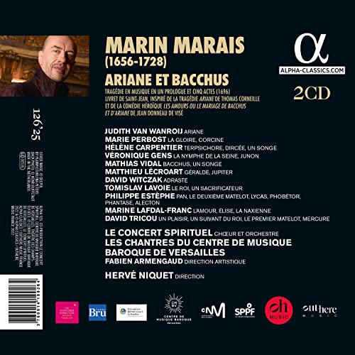 LE CONCERT SPIRITUEL - MARAIS ARIANE ET BACCHUS - CD image 2