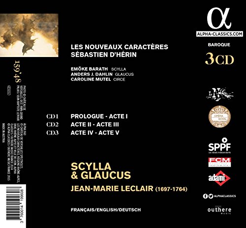 Jean-Marie Leclair - Scylla & Glaucus - CD image 2
