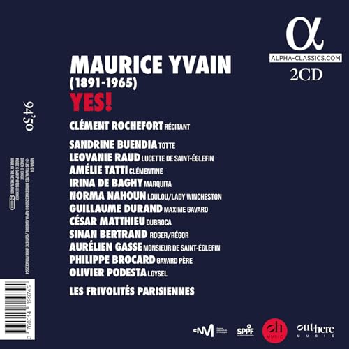 LES FRIVOLITES PARIS - MAURICE YVAIN: YES! - CD image 2
